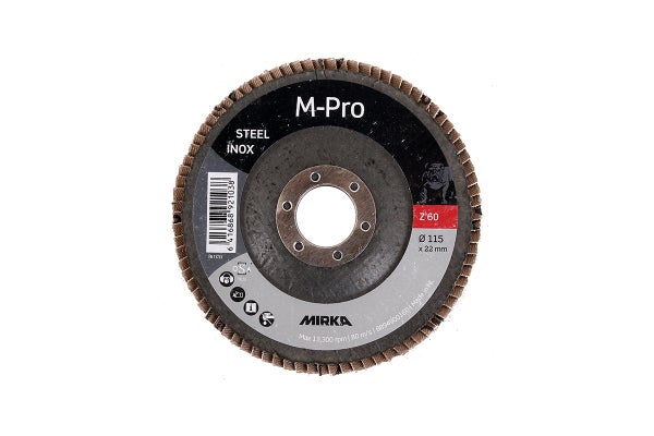 M-PRO 115x22 INOX LAMI Z GLASF. GROVL 60