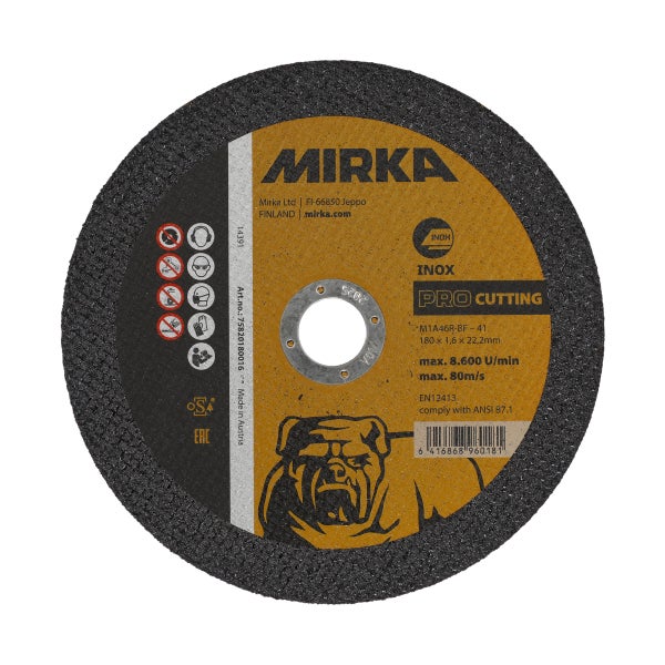 Mirka PRO Cutting 180x1,6x22,2mm M1A46R-BF Inox
